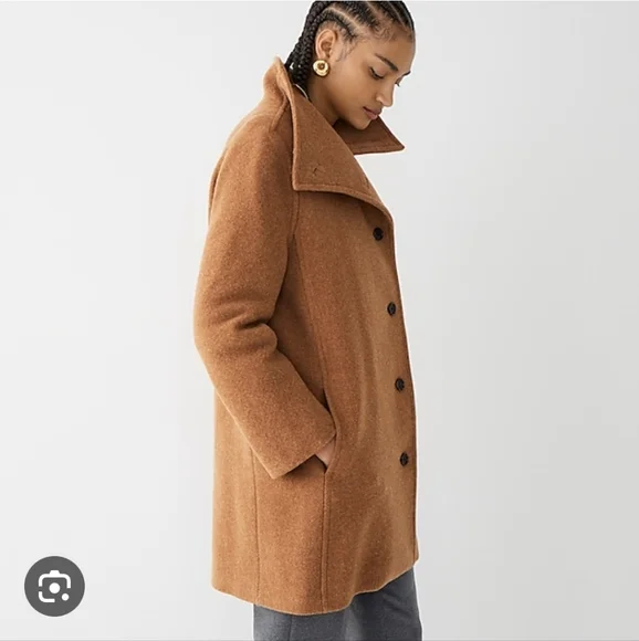 NWOT J Crew Villa Coat Camel 6P Jackets & Coats
